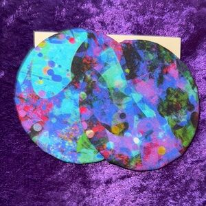 Abstract Multicolor Earrings